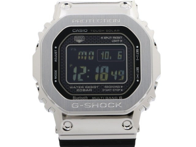 CASIO カシオ 腕時計 Gショック フルメタル GMW B5000 1JF シルバー ステンレス 樹脂バンド メンズ ソーラー電波 デジタル 新古未使用展示品