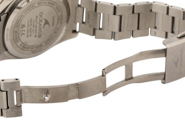 CASIO カシオ 腕時計 オシアナス クラシックライン OCW T2600 1AJF シルバー 黒文字盤 チタン メンズ ソーラー電波 アナログ