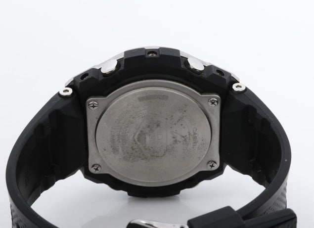 CASIO カシオ 腕時計 Gショック Gスチール GST S110 1A シルバー ブラック SS 樹脂 メンズ ソーラー アナデジ