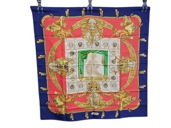 HERMES エルメス スカーフ カレ90 マルチカラー シルク100% レディース HOMMAGE A CHARLES GARNIER シャルルガルニエへの賛辞 新古未使用展示品