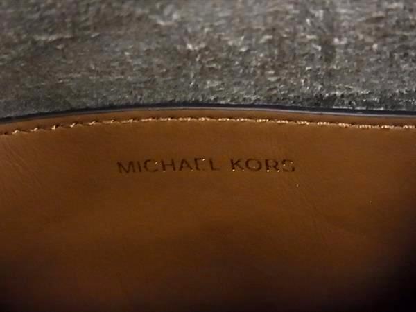 MICHAEL KORS マイケルコース ハンドバッグ アイボリー ブラウン ボア PVC レザー レディース 2WAY MK柄 新品未使用展示品