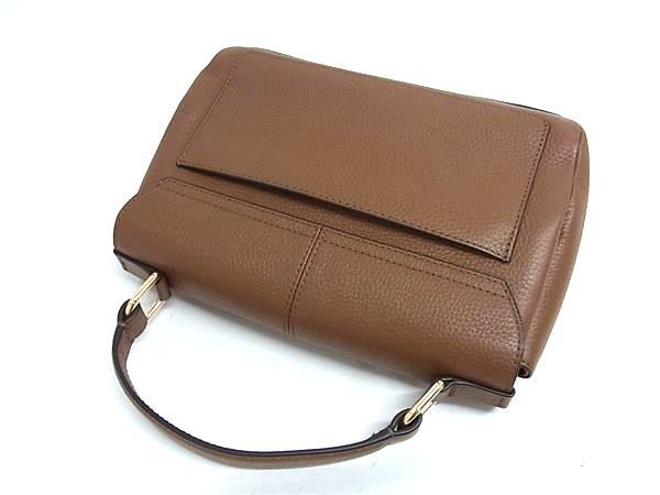 FURLA フルラ ハンドバッグ ダフネ ブラウン レザー レディース 2WAY ゴールド金具 美品