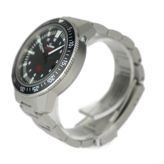 美品 Sinn ジン ダイバーズウォッチ EZM（アインザッツ・ツァイト・メッサー）シリーズ 腕時計 603.EZM3 ステンレススチール マットシルバー ブラック文字盤 自動巻き デイト 50気圧防水