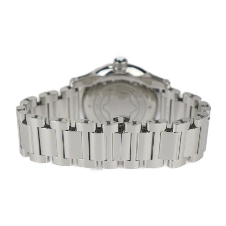 美品 MONTBLANC モンブラン タイムウォーカー 腕時計 MB9672 ステンレススチール シルバー ブラック 3針 自動巻き デイト