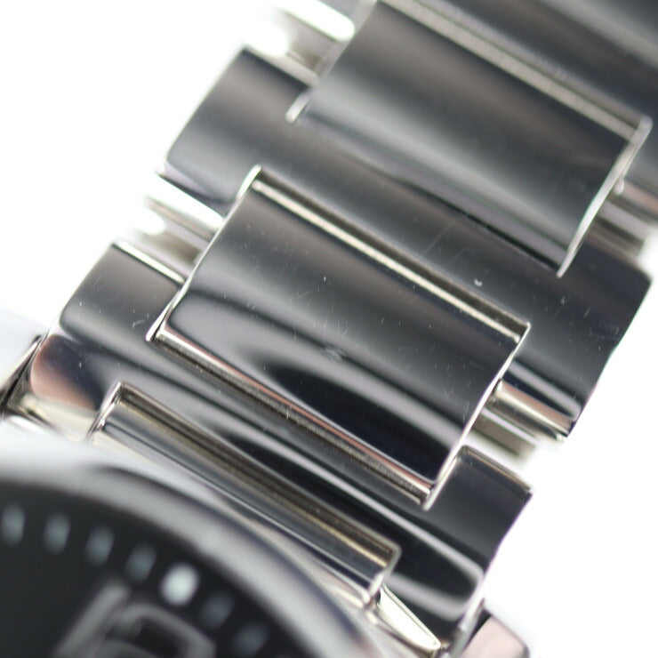 美品 MONTBLANC モンブラン タイムウォーカー 腕時計 MB9672 ステンレススチール シルバー ブラック 3針 自動巻き デイト