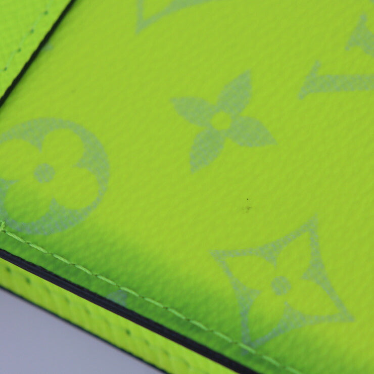 美品 LOUIS VUITTON ルイ ヴィトン ポシェット・ヴォワヤージュ MM タイガラマ セカンドバッグ M30946 モノグラムキャンバス タイガ イエロー系 シルバー金具 クラッチバッグ ポーチ ビトン