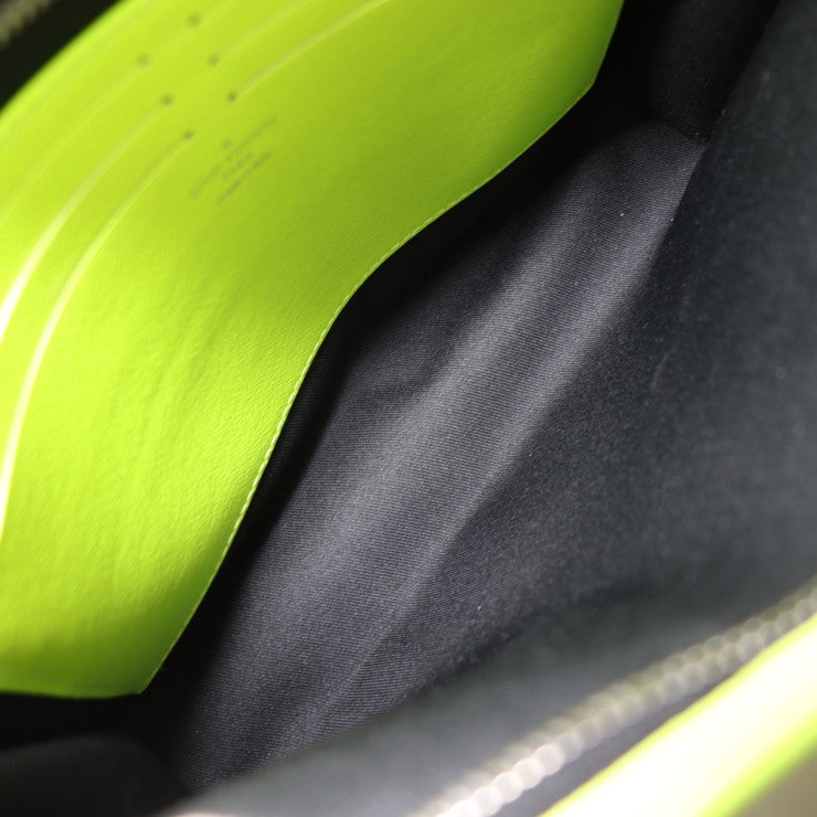 美品 LOUIS VUITTON ルイ ヴィトン ポシェット・ヴォワヤージュ MM タイガラマ セカンドバッグ M30946 モノグラムキャンバス タイガ イエロー系 シルバー金具 クラッチバッグ ポーチ ビトン