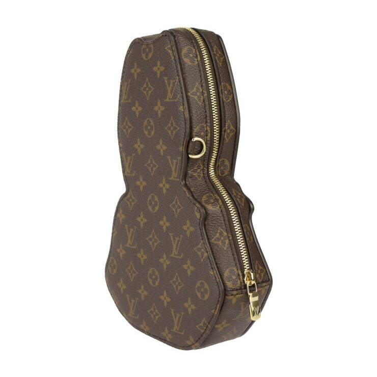 超美品 LOUIS VUITTON ルイ ヴィトン ウォレット オン チェーン アニモグラム ショルダーバッグ M11452 モノグラムキャンバス シャイニーカーフレザー ブラウン ピンク系 ゴールド金具 うさぎ ラビット ポシェット ビトン