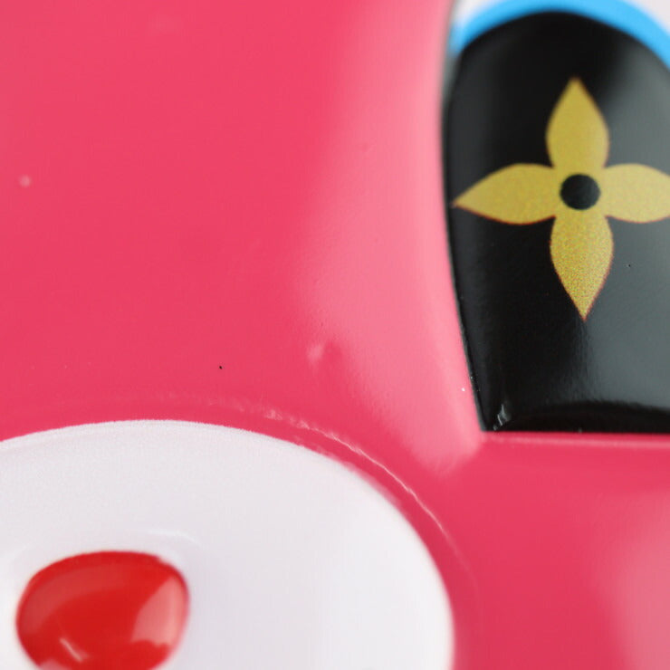 超美品 LOUIS VUITTON ルイ ヴィトン ウォレット オン チェーン アニモグラム ショルダーバッグ M11452 モノグラムキャンバス シャイニーカーフレザー ブラウン ピンク系 ゴールド金具 うさぎ ラビット ポシェット ビトン