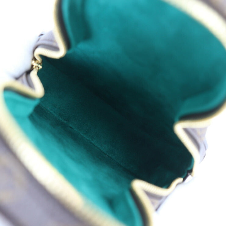 超美品 LOUIS VUITTON ルイ ヴィトン ウォレット オン チェーン アニモグラム ショルダーバッグ M11452 モノグラムキャンバス シャイニーカーフレザー ブラウン ピンク系 ゴールド金具 うさぎ ラビット ポシェット ビトン