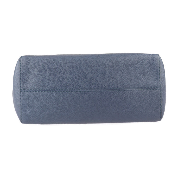 美品 GUCCI グッチ スウィング トート トートバッグ 354397 レザー ネイビー系 ゴールド金具 ショルダーバッグ ラージ