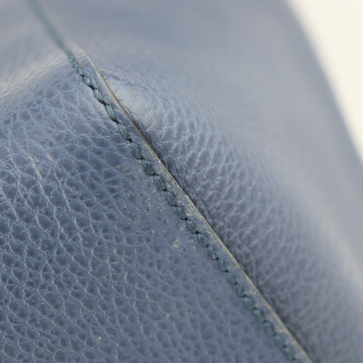 美品 GUCCI グッチ スウィング トート トートバッグ 354397 レザー ネイビー系 ゴールド金具 ショルダーバッグ ラージ