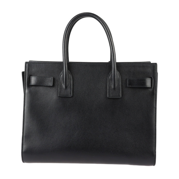 SAINT LAURENT PARIS サンローランパリ サック ド ジュール ベイビー ハンドバッグ 377183 レザー ブラック ゴールド金具 2WAY ショルダーバッグ トートバッグ