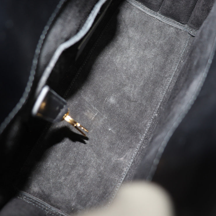 SAINT LAURENT PARIS サンローランパリ サック ド ジュール ベイビー ハンドバッグ 377183 レザー ブラック ゴールド金具 2WAY ショルダーバッグ トートバッグ