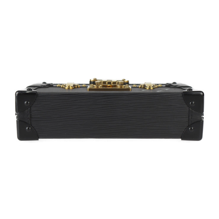 超美品 LOUIS VUITTON ルイ ヴィトン プティット・マル ショルダーバッグ M59179 エピレザー カーフ メタル ブラック ゴールド 2WAY クラッチバッグ ビトン