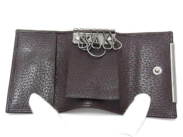 GUCCI グッチ キーケース GGキャンバス 127048 ベージュ ブラウン キャンバス×レザー ユニセックス GG柄 6連 シルバー金具