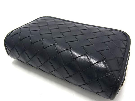 BOTTEGA VENETA ボッテガヴェネタ コインケース イントレチャート 114075 ネイビー レザー ユニセックス