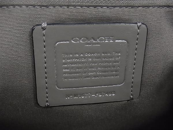 COACH コーチ ハンドバッグ ミニ シエラ サッチェル F57493 ブラウン ブラック アイボリー系 PVC×レザー レディース シグネチャー ゴールド金具