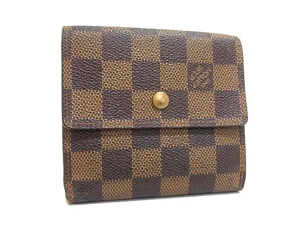 LOUIS VUITTON ルイヴィトン 財布 ポルトフォイユ エリーズ N61654 エベヌ（ブラウン） ダミエ レディース 三つ折り