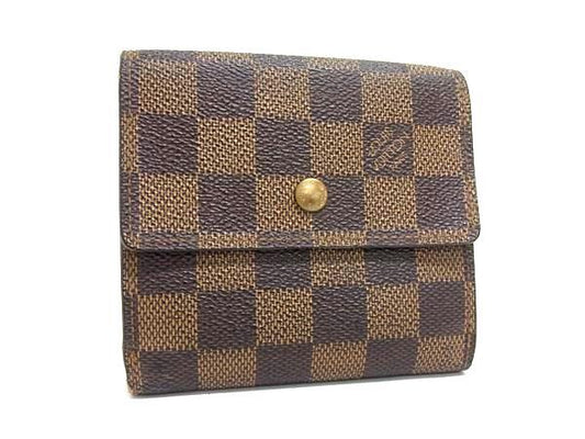 LOUIS VUITTON ルイヴィトン 財布 ポルトフォイユ エリーズ N61654 エベヌ（ブラウン） ダミエ レディース 三つ折り