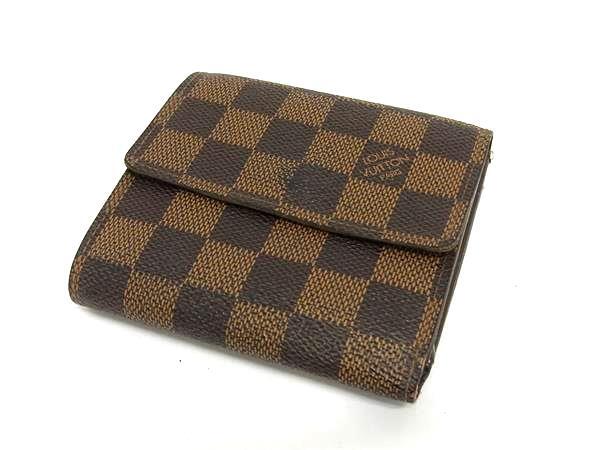 LOUIS VUITTON ルイヴィトン 財布 ポルトフォイユ エリーズ N61654 エベヌ（ブラウン） ダミエ レディース 三つ折り