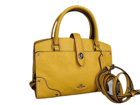 COACH コーチ ハンドバッグ マーサーサッチェル24 37779 イエロー系 レザー レディース 2WAY シルバー金具