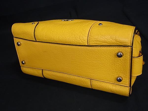 COACH コーチ ハンドバッグ マーサーサッチェル24 37779 イエロー系 レザー レディース 2WAY シルバー金具