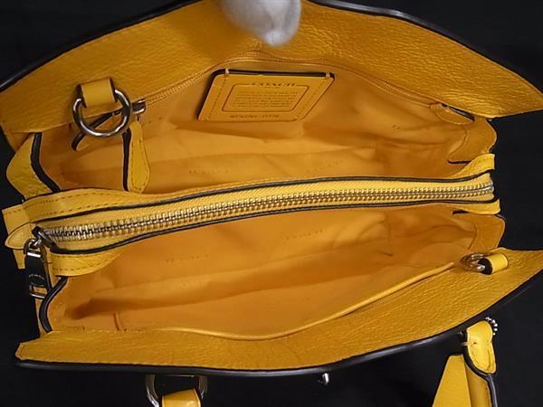 COACH コーチ ハンドバッグ マーサーサッチェル24 37779 イエロー系 レザー レディース 2WAY シルバー金具