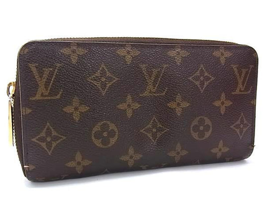 LOUIS VUITTON ルイヴィトン 長財布 ジッピーウォレット M60017 ブラウン PVC レザー ユニセックス ゴールド金具