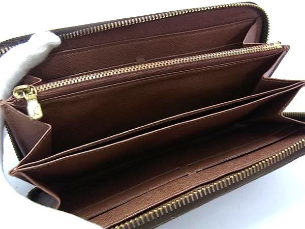 LOUIS VUITTON ルイヴィトン 長財布 ジッピーウォレット M60017 ブラウン PVC レザー ユニセックス ゴールド金具
