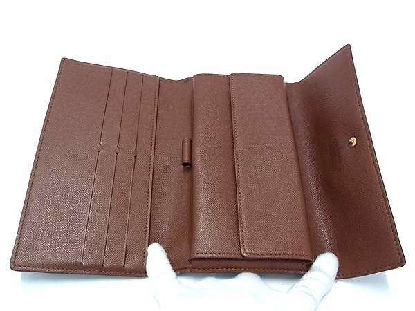 美品 LOUIS VUITTON ルイヴィトン 長財布 モノグラム ポルトトレゾール インターナショナル M61215 ブラウン PVC レザー レディース 三つ折り