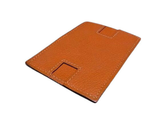 美品 HERMES エルメス カードケース ロドリング - オレンジ系 シェーブル ユニセックス