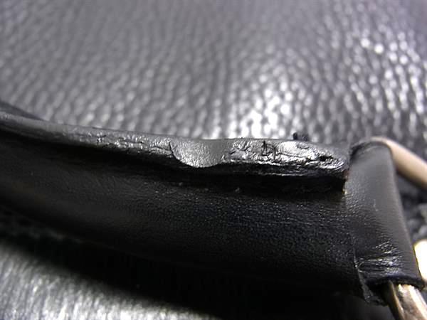 CELINE セリーヌ ビジネスバッグ マカダム ブリーフケース - ブラック レザー メンズ ヴィンテージ M09 シルバー金具