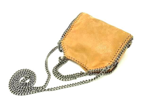 STELLA McCARTNEY ステラ マッカートニー ハンドバッグ ファラベラ タイニー トートバッグ 391698 W9132 ブラウン系 エコレザー レディース 2WAY ショルダーバッグ シルバー金具