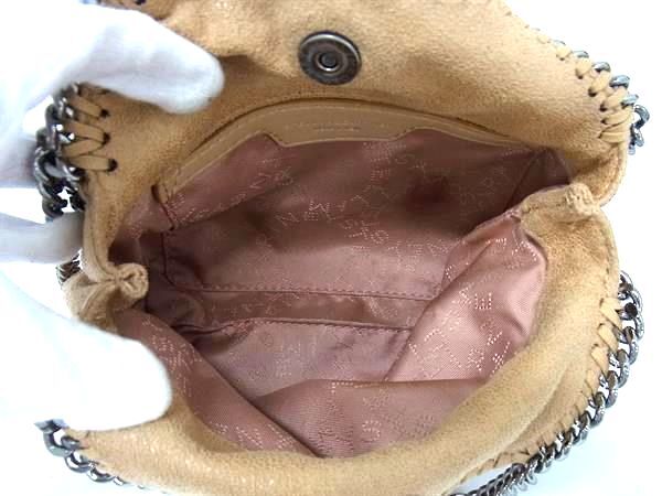 STELLA McCARTNEY ステラ マッカートニー ハンドバッグ ファラベラ タイニー トートバッグ 391698 W9132 ブラウン系 エコレザー レディース 2WAY ショルダーバッグ シルバー金具