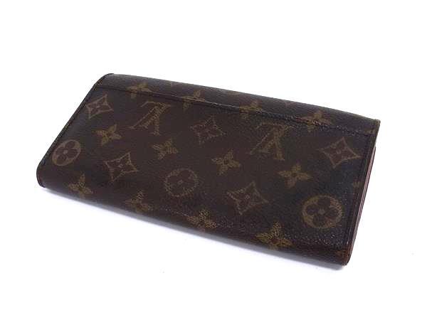 LOUIS VUITTON ルイヴィトン 長財布 モノグラム ポルトフォイユ サラ M60531 ブラウン PVC レザー ユニセックス 二つ折り財布 ゴールド金具