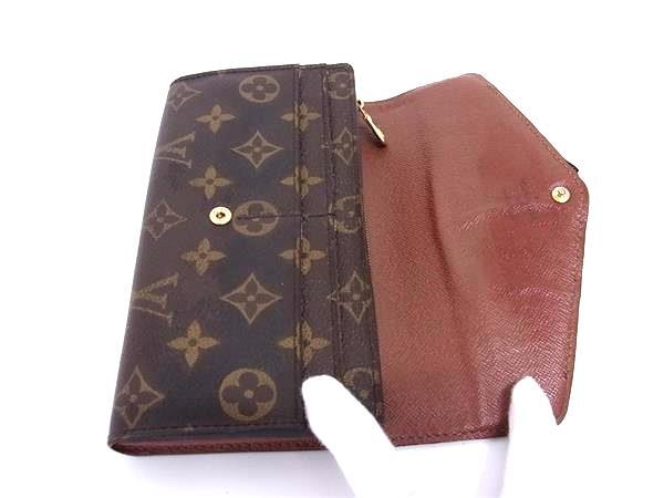 LOUIS VUITTON ルイヴィトン 長財布 モノグラム ポルトフォイユ サラ M60531 ブラウン PVC レザー ユニセックス 二つ折り財布 ゴールド金具