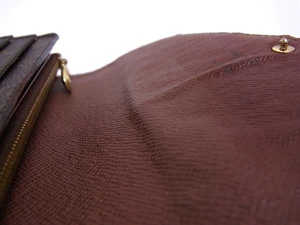 LOUIS VUITTON ルイヴィトン 長財布 モノグラム ポルトフォイユ サラ M60531 ブラウン PVC レザー ユニセックス 二つ折り財布 ゴールド金具