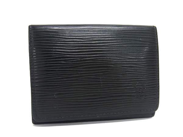 美品 LOUIS VUITTON ルイヴィトン カードケース アンヴェロップ カルト ドゥ ヴィジット M56582 ブラック エピ ユニセックス