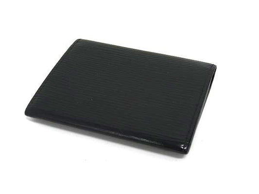 美品 LOUIS VUITTON ルイヴィトン カードケース アンヴェロップ カルト ドゥ ヴィジット M56582 ブラック エピ ユニセックス