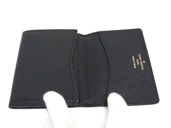 美品 LOUIS VUITTON ルイヴィトン カードケース アンヴェロップ カルト ドゥ ヴィジット M56582 ブラック エピ ユニセックス