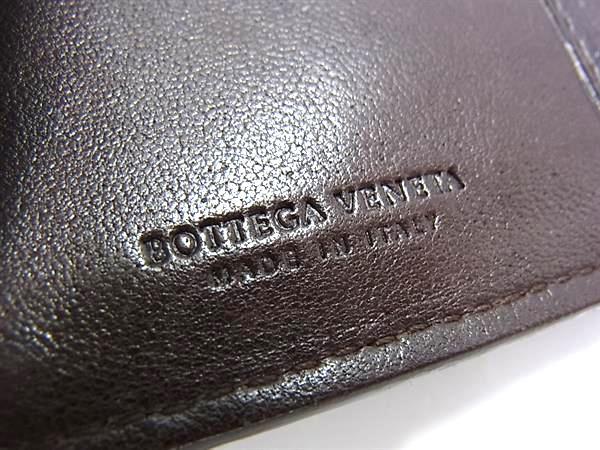BOTTEGA VENETA ボッテガヴェネタ 財布 イントレチャート 二つ折り財布 121060 ブラウン レザー ユニセックス