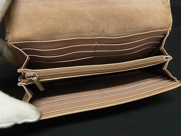 GUCCI グッチ 長財布 ニース マイクロ グッチシマ 309760 ベージュ系 パテントレザー レディース 二つ折り