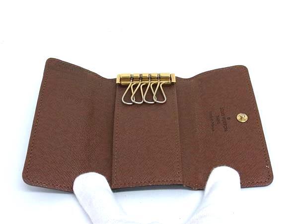 LOUIS VUITTON ルイヴィトン キーケース モノグラム ミュルティクレ4 M62631 ブラウン PVC×レザー ユニセックス 4連 ゴールド金具