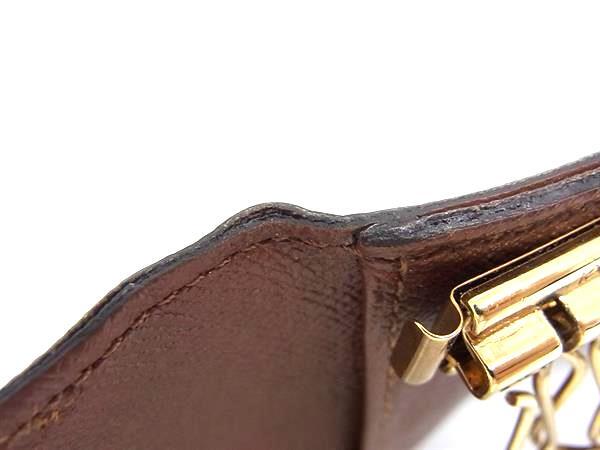 LOUIS VUITTON ルイヴィトン キーケース モノグラム ミュルティクレ4 M62631 ブラウン PVC×レザー ユニセックス 4連 ゴールド金具