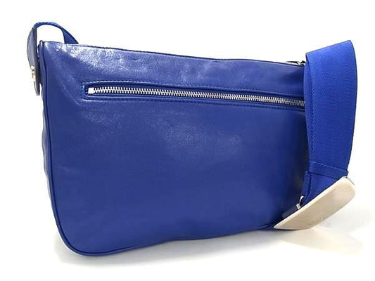 BURBERRY バーバリー ショルダーバッグ PRORSUM Knight Medium Shield プローサム ミディアムシールド 8089291 ブルー レザー ユニセックス シルバー金具 超美品