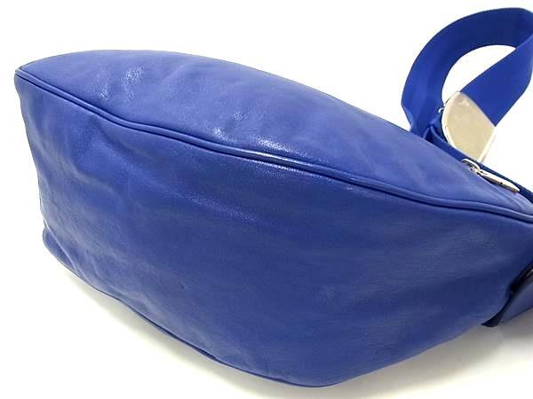 BURBERRY バーバリー ショルダーバッグ PRORSUM Knight Medium Shield プローサム ミディアムシールド 8089291 ブルー レザー ユニセックス シルバー金具 超美品