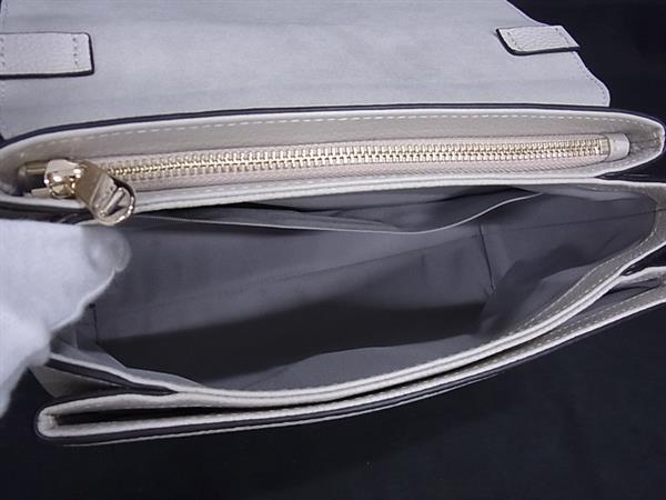 FURLA フルラ ハンドバッグ ダフネ グレージュ レザー レディース 2WAY ゴールド金具 超美品