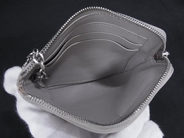 CELINE セリーヌ コインケース ソロ グレー ブルー レザー ユニセックス バイカラー 美品