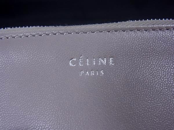 CELINE セリーヌ コインケース ソロ グレー ブルー レザー ユニセックス バイカラー 美品